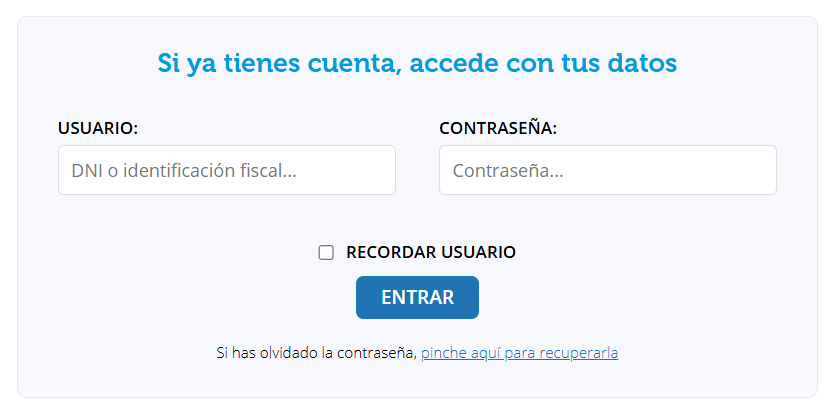 Acceso al portal de empleo