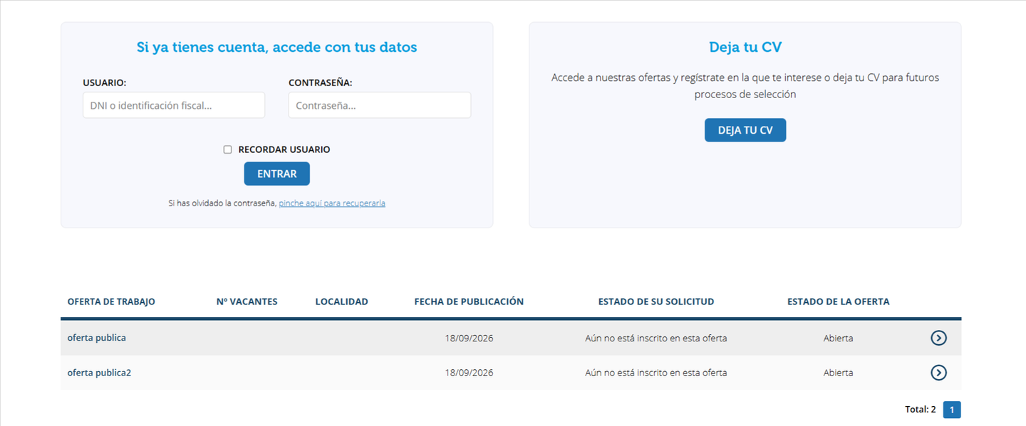 Portal de empleo público